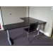 IKEA Galant Espresso Modular Open Style L Suite Desk w Grey Legs